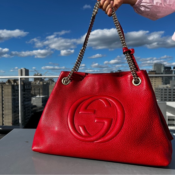 SOLD Authentic Gucci Soho interlocking leather bag - Picture 12 of 15